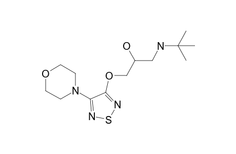 1-(tert-butylamino)-3-[(4-morpholin-4-yl-1,2,5-thiadiazol-3-yl)oxy]propan-2-ol