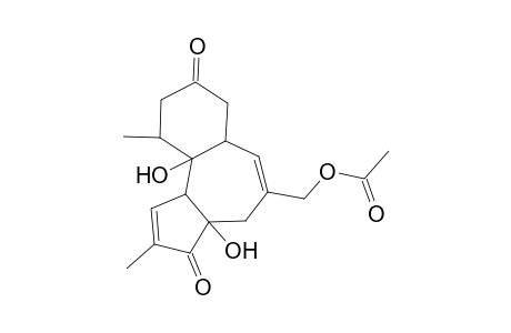 (3a,10a-Dihydroxy-2,10-dimethyl-3,8-dioxo-3,3a,4,6a,7,8,9,10,10a,10b-decahydrobenzo[e]azulen-5-yl)methyl acetate