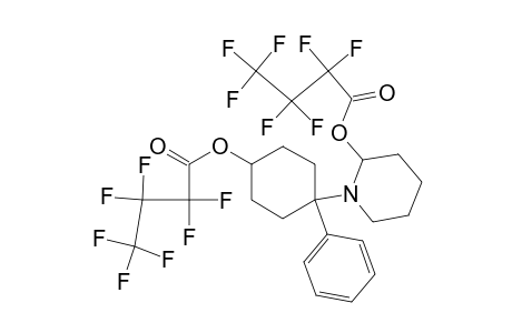 1-(1-phenyl-4-(perfluoropropylcarbonyloxy)cyclohexyl)-2-(perfluoropropylcarbonyloxy)piperidine