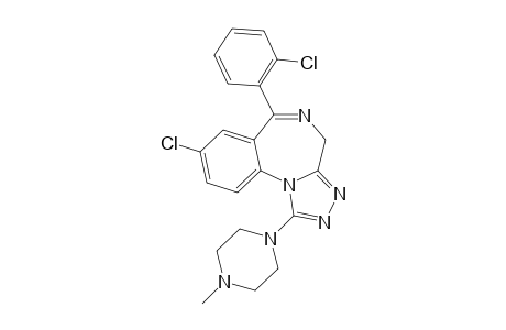 8-CHLORO-6-(ORTHO-CHLOROPHENYL)-1-(4-METHYLPIPERAZINYL)-4H-S-TRIAZOLO-[4,3-A]-[1,4]-BENZODIAZEPINE