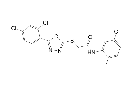 N-(5-chloro-2-methylphenyl)-2-{[5-(2,4-dichlorophenyl)-1,3,4-oxadiazol-2-yl]sulfanyl}acetamide