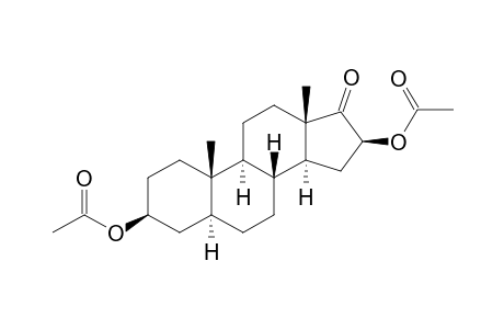 16-(Acetyloxy)-17-oxoandrostan-3-yl acetate