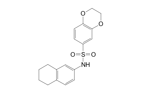 1,4-Benzodioxin-6-sulfonamide, 2,3-dihydro-N-(5,6,7,8-tetrahydro-2-naphthalenyl)-