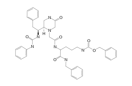 N-[2-[5-OXO-(2R)-[2-PHENYL-(1S)-(3-PHENYLUREIDO)-ETHYL]-PIPERAZIN-1-YL]-ACETYL]-ORN(Z)-NH-BN