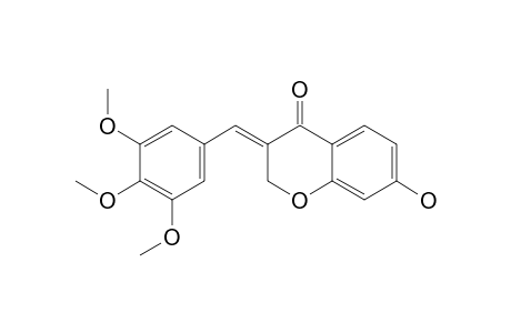 (E)-7-HYDROXY-3-(3',4',5'-TRIMETHOXYBENZYLIDENE)-CHROMAN-4-ONE