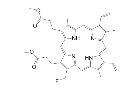 21H,23H-Porphine-2,18-dipropanoic acid, 7,12-diethenyl-17-(fluoromethyl)-3,8,13-trimethyl-, dimethyl ester