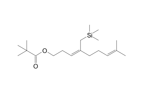 (3Z)-8-Methyl-1-O-(trimethylacetyl)-4-(trimethylsilylmethyl)nona-3,7-dien-1-ol