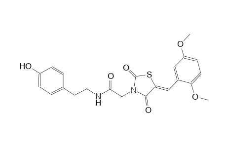 3-thiazolidineacetamide, 5-[(2,5-dimethoxyphenyl)methylene]-N-[2-(4-hydroxyphenyl)ethyl]-2,4-dioxo-, (5Z)-