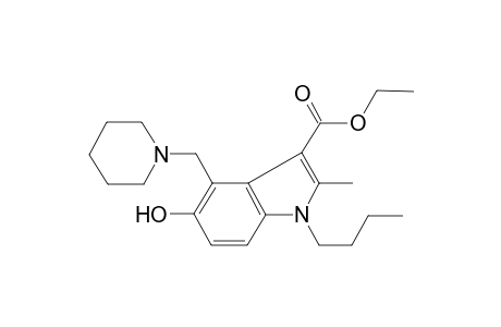 1-Butyl-3-carbethoxy-2-methyl-4-(piperidin-1-ium-1-ylmethyl)indol-5-olate