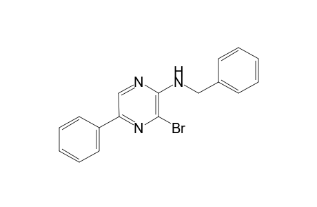 N-Benzyl-N-(3-bromo-5-phenylpyrazin-2-yl)amine