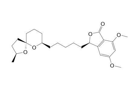 (3R,2''S,5''R,7''R)-5,7-Dimethoxy-3-[5'-(2''-methyl-1'',6''-dioxaspiro[4.5]dec-7''-yl)pent-1'-yl]-3H-isobenzofuran-1-one