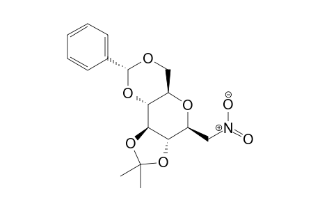 2,6-Anhydro-1-deoxy-3,4-O-isopropylidene-5,7-O-benzylidene-1-nitro-D-glycero-D-gulo-heptitol
