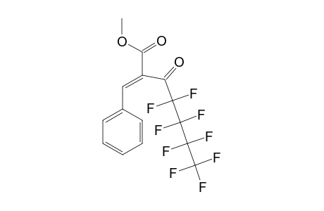 E-METHYL-2-BENZYLIDENE-3-OXO-4,4,5,5,6,6,7,7,7-NONAFLUOROHEPTANOATE;MAJOR_ISOMER