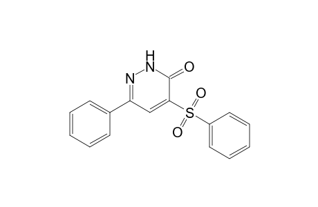 6-Phenyl-4-phenylsulfonyl-3(2H)-pyridazinone
