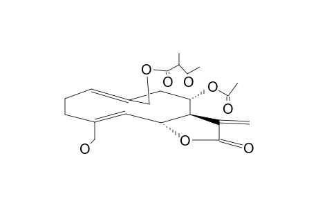 COSTUNOLIDE,8-A-ACETOXY-15-HYDROXY-14-(2'-METHYL-3'-HYDROXYBUTANOYLOXY)