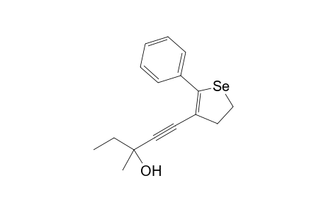 3-Methyl-1-(2-phenyl-4,5-dihydroselenophen-3-yl)pent-1-yn-3-ol