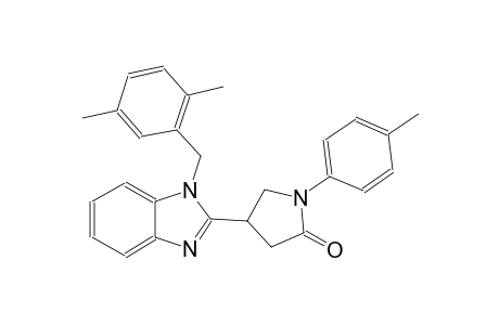 2-Pyrrolidinone, 4-[1-[(2,5-dimethylphenyl)methyl]-1H-1,3-benzimidazol-2-yl]-1-(4-methylphenyl)-