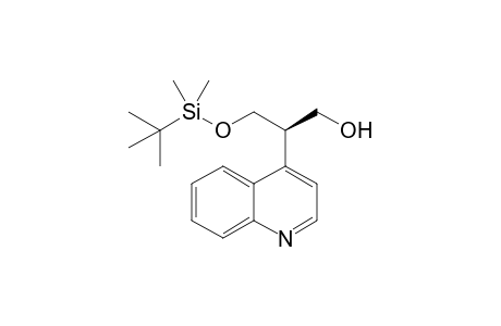 (R)-3-(tert-Butyldimethylsiloxy)-2-(4-quinolyl)propan-1-ol