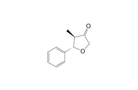 (2S*,3R*)-3-Methyl-2-phenyl-tetrahydrofuran-4-one