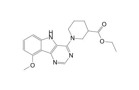 ethyl 1-(9-methoxy-5H-pyrimido[5,4-b]indol-4-yl)-3-piperidinecarboxylate