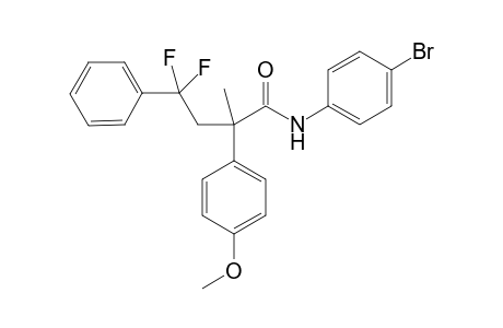 N-(4-Bromophenyl)-4,4-difluoro-2-(4-methoxyphenyl)-2-methyl-4-phenylbutanamide