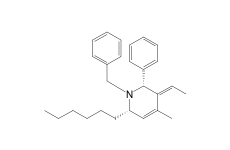 (2R*,3E,6S*)-1-Benzyl-3-ethylidene-6-hexyl-4-methyl-2-phenyl-2,6-dihydropyridine