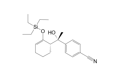 4-(1-Hydroxy-1-(2-(triethylsilyloxy)cyclohex-2-enyl)ethyl)benzonitrile