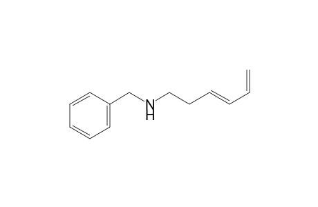 N-Benzyl-N-[(3E)-3,5-hexadien-1-yl]amine