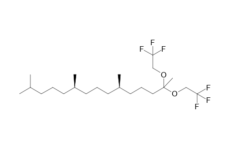 (6R,10R)-6,10,14-trimethyl-2,2-bis(2,2,2-trifluoroethoxy)pentadecane