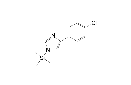 4-(4-Chlorophenyl)-1H-imidazole, N-tms