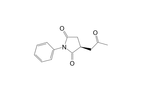 (R)-3-(2-oxopropyl)-1-phenylpyrrolidine-2,5-dione