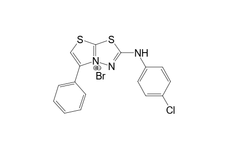 2-(4-Chlorophenylamino)-5-phenylthiazolo[2,3-b]-1,3,4-thiadiazolium bromide