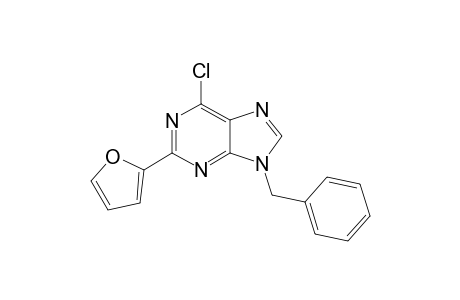 6-Chloranyl-2-(furan-2-yl)-9-(phenylmethyl)purine