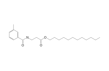 .beta.-Alanine, N-(3-methylbenzoyl)-, dodecyl ester