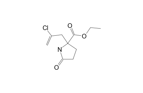 ETHYL-2-(2-CHLOROPROP-2-ENYL)-5-OXOPYRROLIDINE-2-CARBOXYLATE