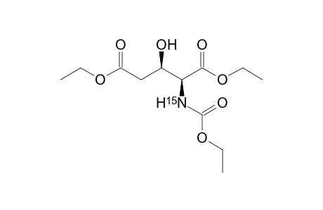 [15N]-diethyl (2S,3R)-2-(ethoxycarbonylamino)-3-hydroxy-pentanedioate