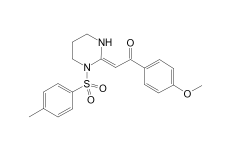 (E)-1-(p-Toluenesulfonyl)-2-(4-methoxybenzoylmethylene)hexahydropyrimidine