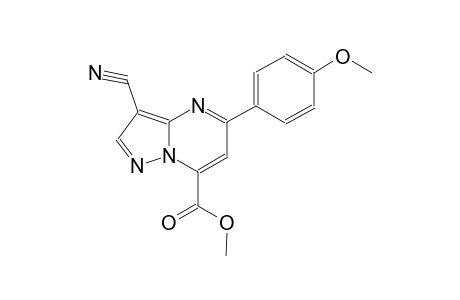 pyrazolo[1,5-a]pyrimidine-7-carboxylic acid, 3-cyano-5-(4-methoxyphenyl)-, methyl ester