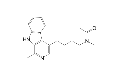 N-methyl-N-[4-(1-methyl-9H-$b-carbolin-4-yl)butyl]acetamide