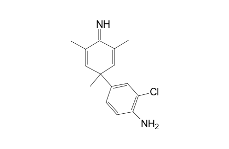 4-(4-Amino-3-chlorophenyl)-2,4,6-trimethylcyclohexa-2,5-dienimine