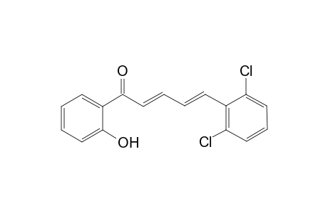 (2E,4E)-5-(2,6-dichlorophenyl)-1-(2-hydroxyphenyl)-1-penta-2,4-dienone