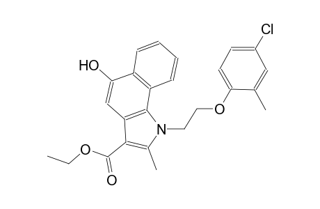 1H-benz[g]indole-3-carboxylic acid, 1-[2-(4-chloro-2-methylphenoxy)ethyl]-5-hydroxy-2-methyl-, ethyl ester