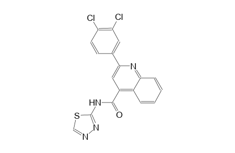 2-(3,4-dichlorophenyl)-N-(1,3,4-thiadiazol-2-yl)-4-quinolinecarboxamide