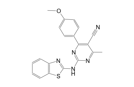 2-(1,3-benzothiazol-2-ylamino)-4-(4-methoxyphenyl)-6-methyl-5-pyrimidinecarbonitrile