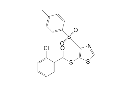 4-(p-tolylsulfonyl)-5-thiazolethiol, o-chlorobenzoate (ester)
