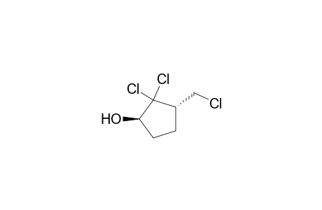 Cyclopentanol, 2,2-dichloro-3-(chloromethyl)-, trans-