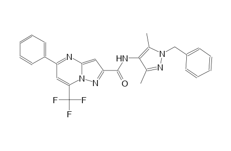 N-(1-benzyl-3,5-dimethyl-1H-pyrazol-4-yl)-5-phenyl-7-(trifluoromethyl)pyrazolo[1,5-a]pyrimidine-2-carboxamide