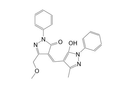 3H-pyrazol-3-one, 2,4-dihydro-4-[(5-hydroxy-3-methyl-1-phenyl-1H-pyrazol-4-yl)methylene]-5-(methoxymethyl)-2-phenyl-, (4Z)-
