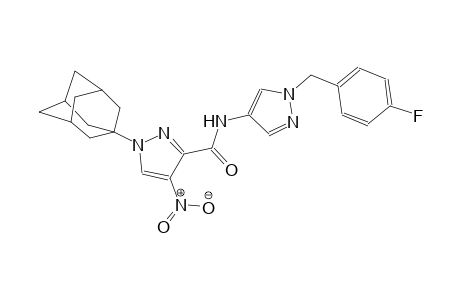 1-(1-adamantyl)-N-[1-(4-fluorobenzyl)-1H-pyrazol-4-yl]-4-nitro-1H-pyrazole-3-carboxamide