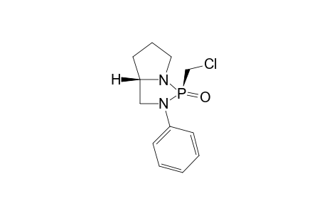 (1S,3aS)-1-Chloromethyl-2-phenyl-hexahydro-pyrrolo[1,2-c][1,3,2]diazaphopsphole 1-oxide